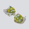Assorted Resin Turtle or Snail Figurine with Faux Succulent