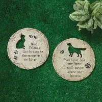 Assorted 12 Inch Cement Pet Memorial Stepping Stone