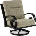 Avila Tan Patio Swivel Chair