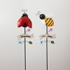 Assorted Ladybug or Bee Metal Yard Stake