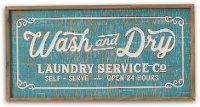 31 Inch Wood Wash and Dry Engraved Wall Sign
