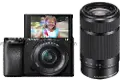ILCE6100Y Sony Alpha a6100 Mirrorless Digital Camera with 16-50mm and 55-210mm Lenses