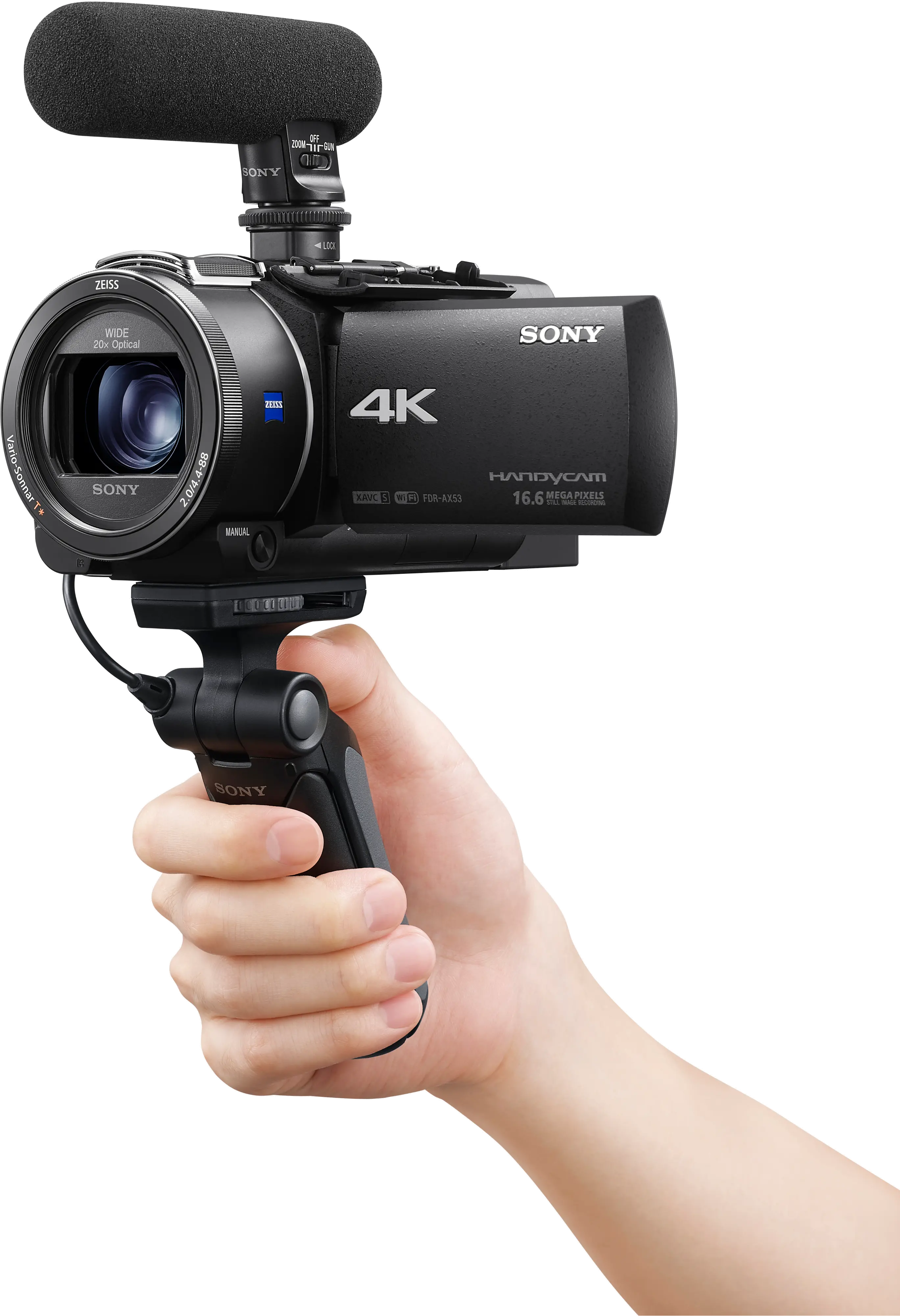 FDR-AX53 Sony Handycam AX53 4K Flash Memory Camcorder - Black-4