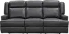 Clearance Elliot Steel Gray Leather Power Reclining Sofa