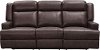 Elliot Dark Brown Leather Power Reclining Sofa