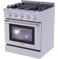 HRD3088U Thor 30 Inch Professional Dual Fuel Convection Range - Stainless Steel-2