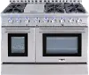 HRD4803U Thor 48 Inch Professional Dual Fuel Convection Range - Stainless Steel
