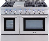 HRD4803U Thor 48 Inch Professional Dual Fuel Convection Range - Stainless Steel
