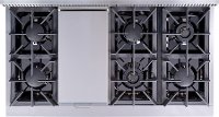 HRD4803U Thor 48 Inch Professional Dual Fuel Convection Range - Stainless Steel-2