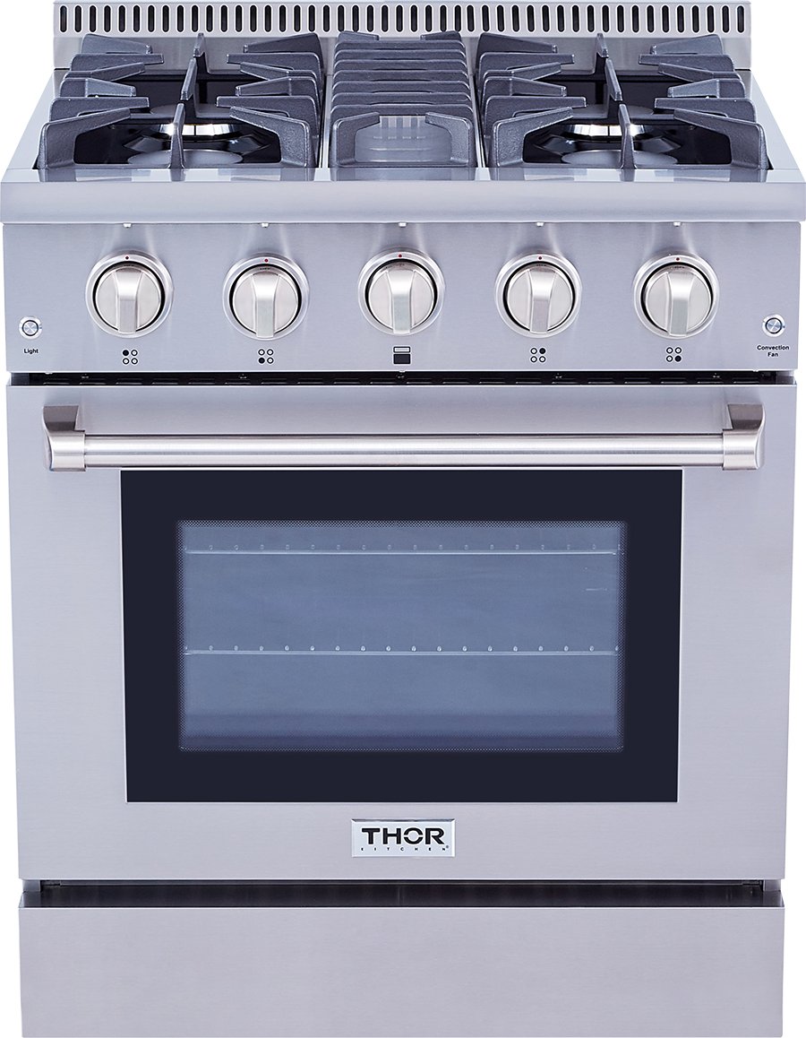 HRG3080U Thor 30 Inch Deluxe Professional Gas Range - 4.2 cu. ft. Stainless Steel-1