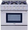 HRG3618U Thor 36 Inch Professional Gas Range - Stainless Steel