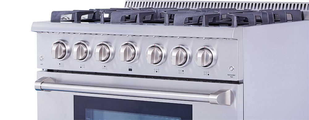 HRG3618U Thor 36 Inch Professional Gas Range - Stainless Steel-3