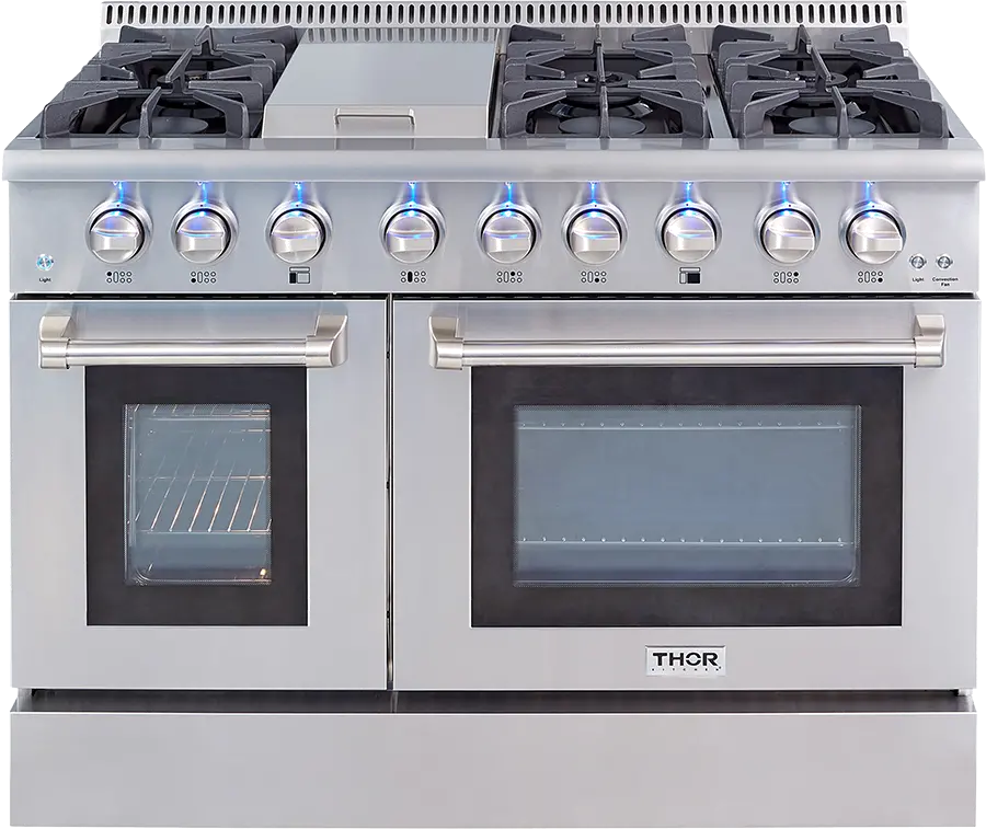 HRG4808U Thor 48 Inch Professional Gas Range - Stainless Steel-1
