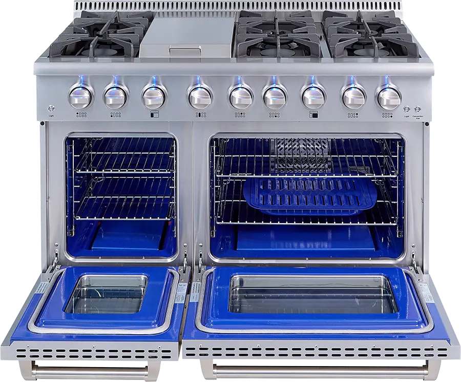 HRG4808U Thor 48 Inch Professional Gas Range - Stainless Steel-2