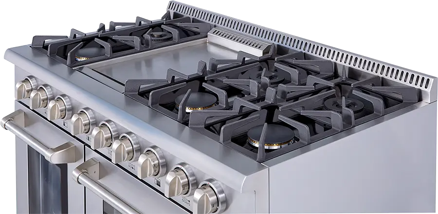 HRG4808U Thor 48 Inch Professional Gas Range - Stainless Steel-3