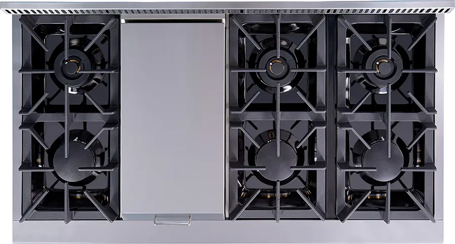 HRG4808U Thor 48 Inch Professional Gas Range - Stainless Steel-4