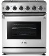 LRG3001U Thor 30 Inch Professional Gas Range - 4.55 cu. ft., Stainless Steel