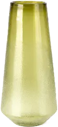18 Inch Green Art Glass Decorative Vase