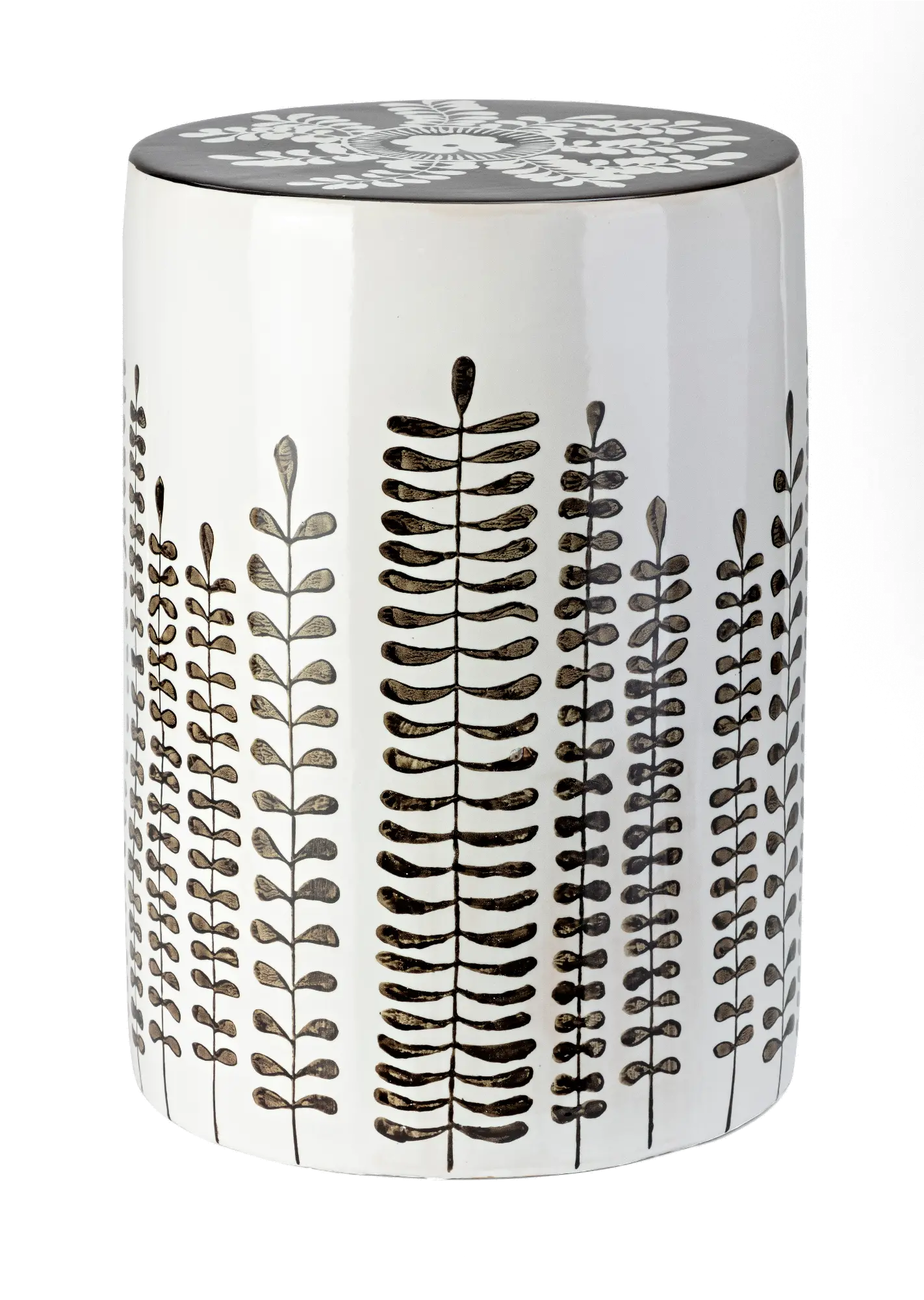 Black and White Ceramic Stool-2