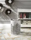 Clearance Black and White Ceramic Stool