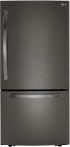 LRDCS2603D LG 25.5 cu ft Bottom Freezer Refrigerator - 33 W Black Stainless Steel