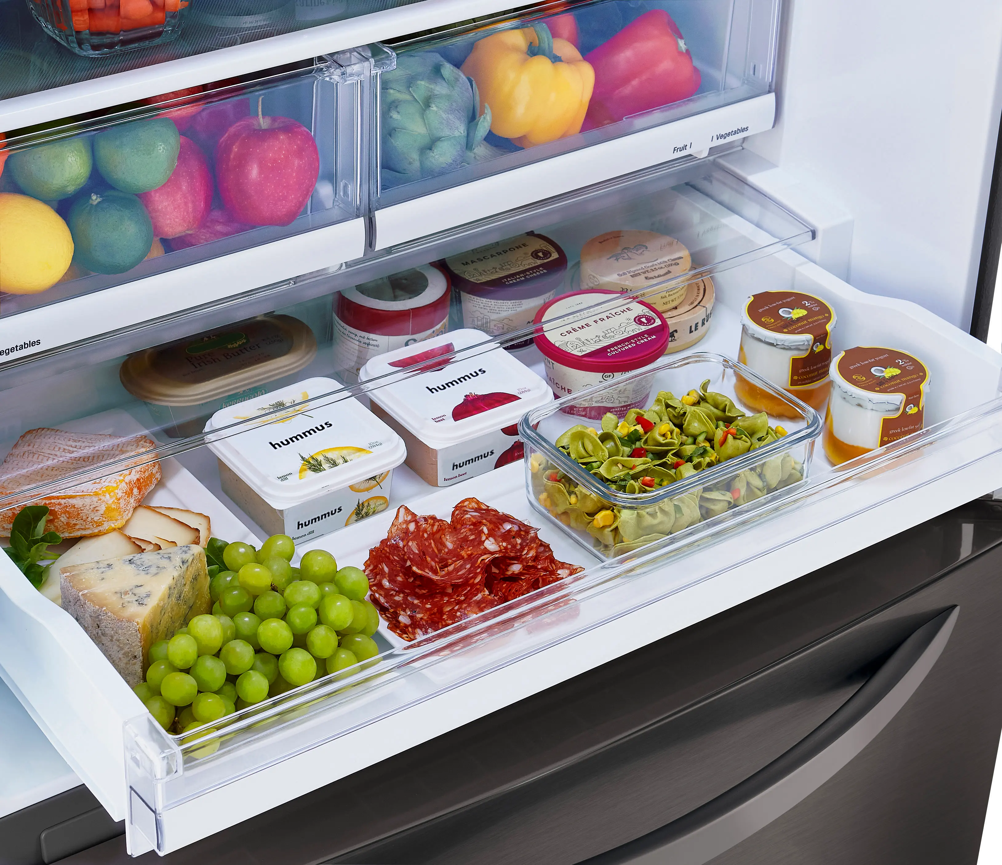 LRDCS2603D LG 25.5 cu ft Bottom Freezer Refrigerator - Black Stainless Steel-4