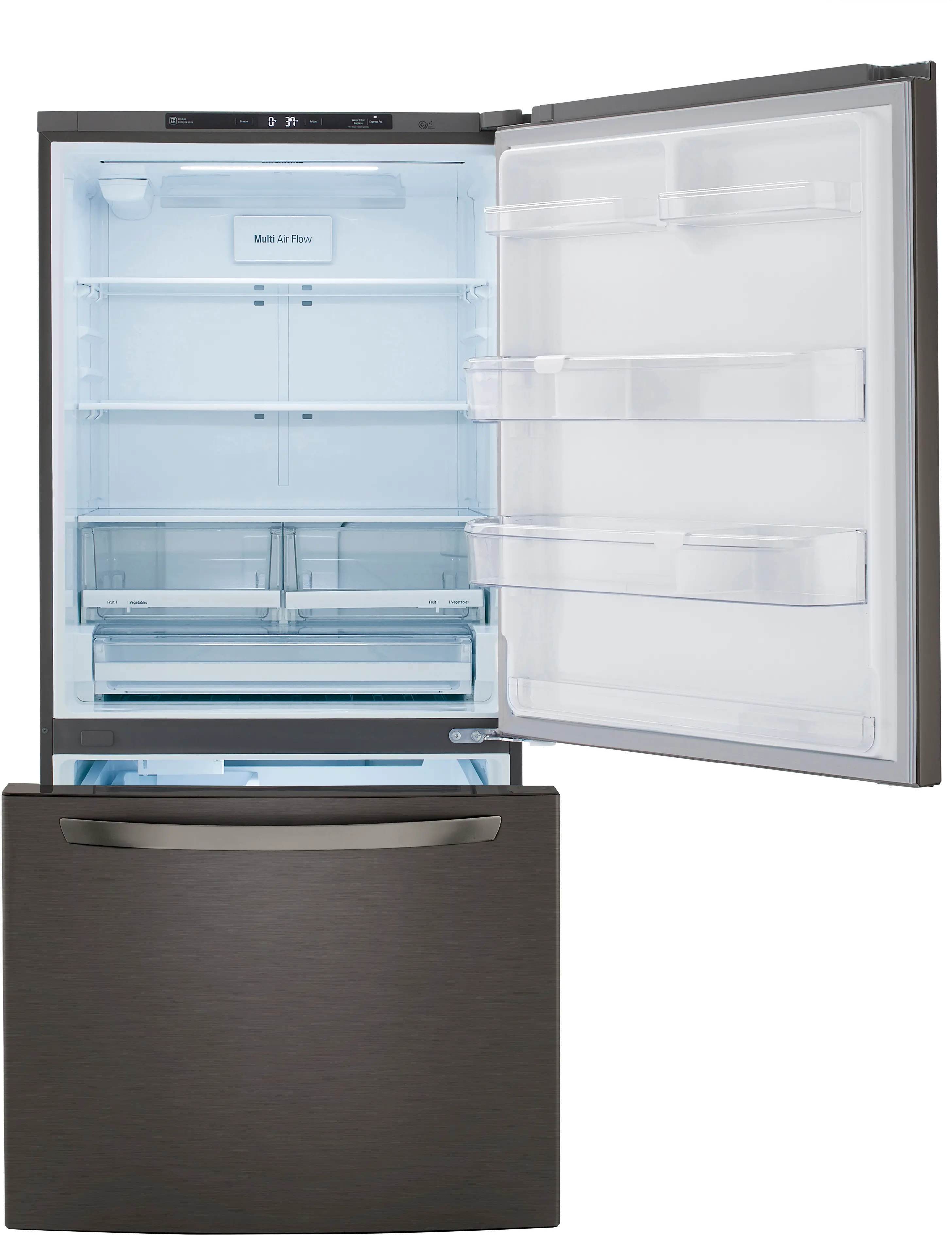 LRDCS2603D LG 25.5 cu ft Bottom Freezer Refrigerator - Black Stainless Steel-5