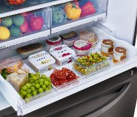 LRDCS2603D LG 33 Inch Bottom Freezer Refrigerator - 25.5 cu. ft., Black Stainless Steel-4