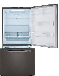 LRDCS2603D LG 33 Inch Bottom Freezer Refrigerator - 25.5 cu. ft., Black Stainless Steel-5