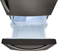 LRDCS2603D LG 33 Inch Bottom Freezer Refrigerator - 25.5 cu. ft., Black Stainless Steel-8