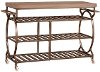 5987-860 Brown Metal Kitchen Cart - Paddock