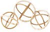 5 Inch Tan Orbital Decorative Orb