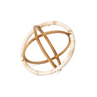 5 Inch Tan Orbital Decorative Orb-2