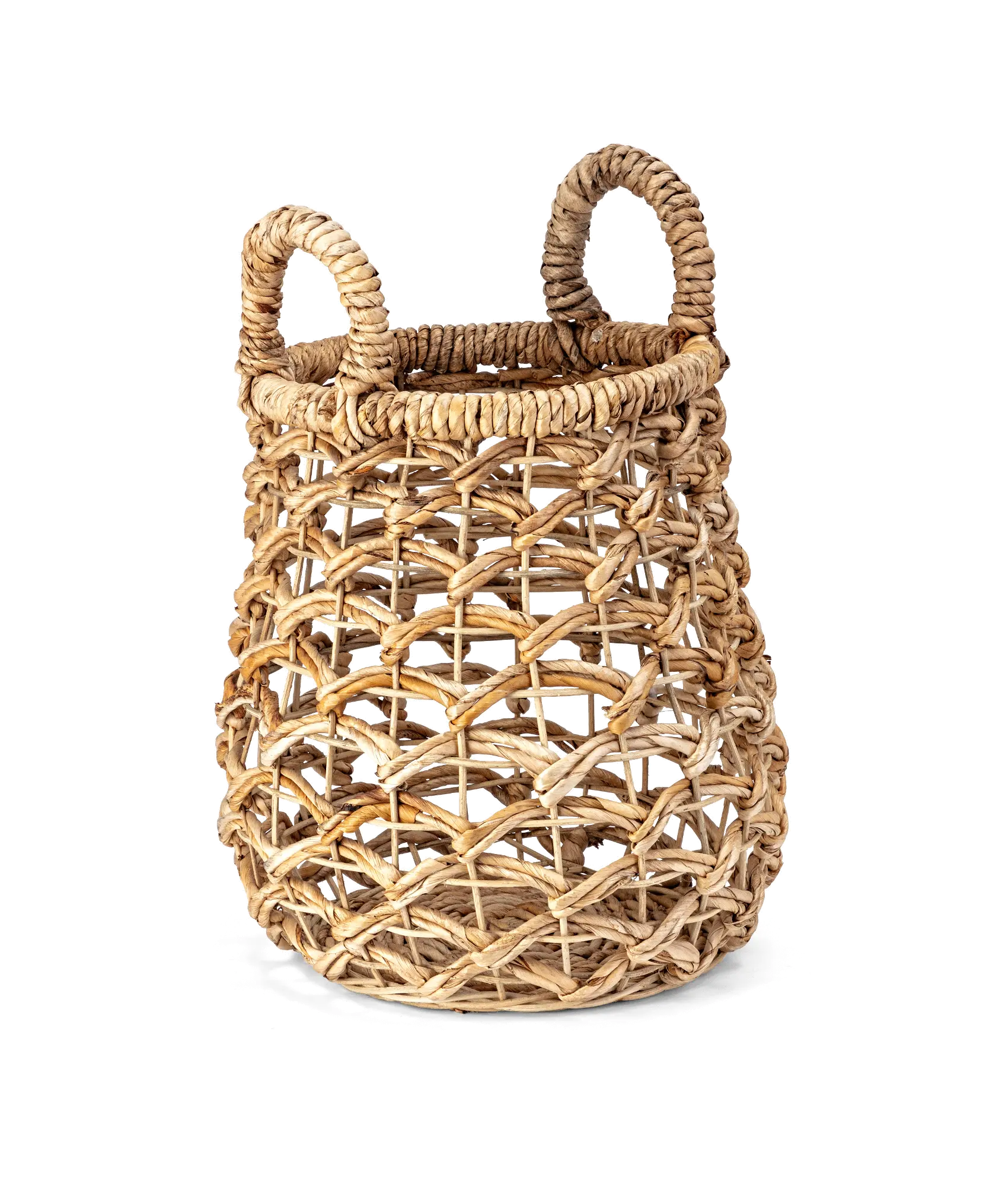 20 Inch Light Brown Banana Leaf Basket - Charlton-2