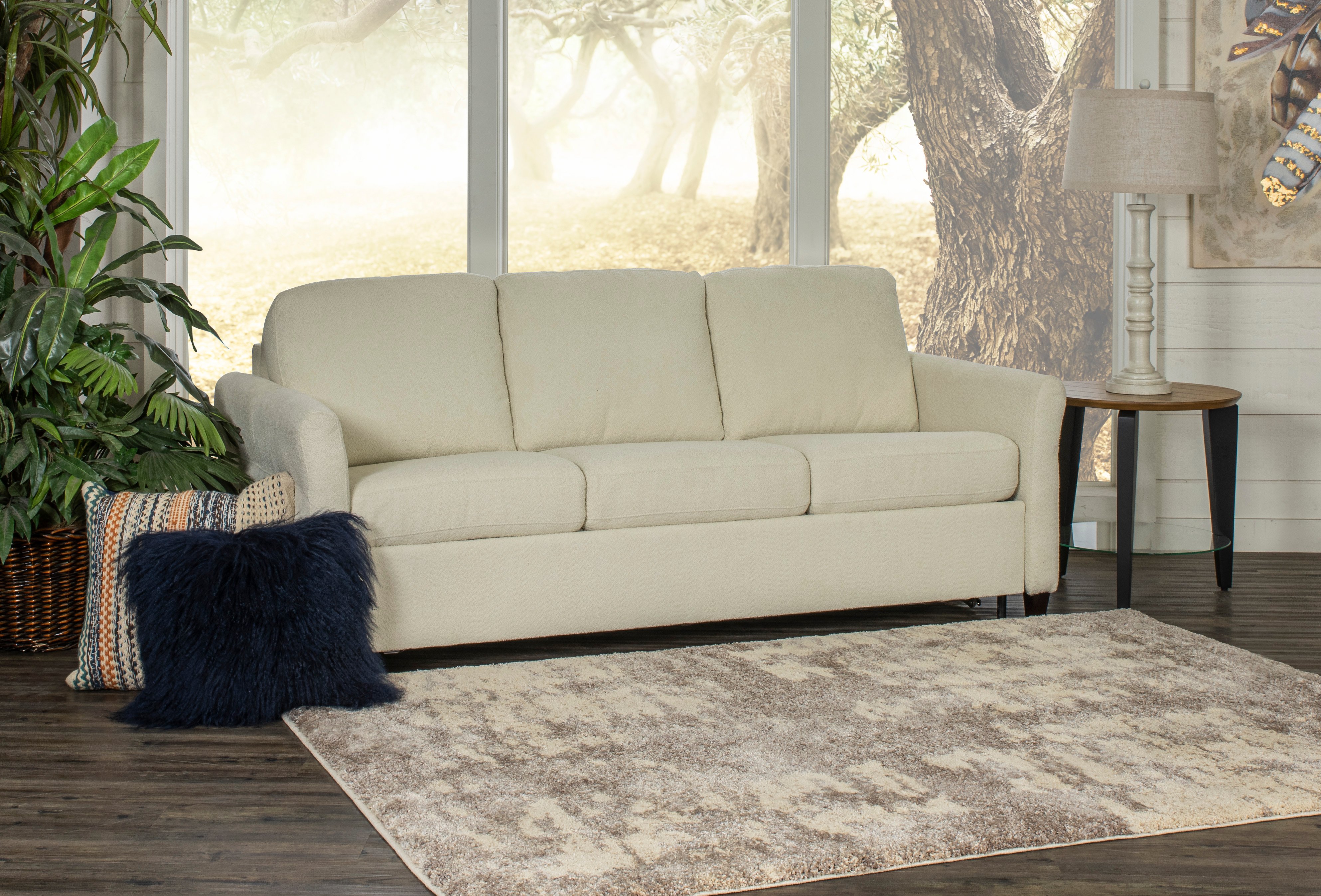 Cloud Z Natural Cream Queen Convertible Sofa Bed-3