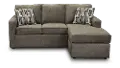 Norris Graphite Gray Queen Sleeper Sofa with Ottoman