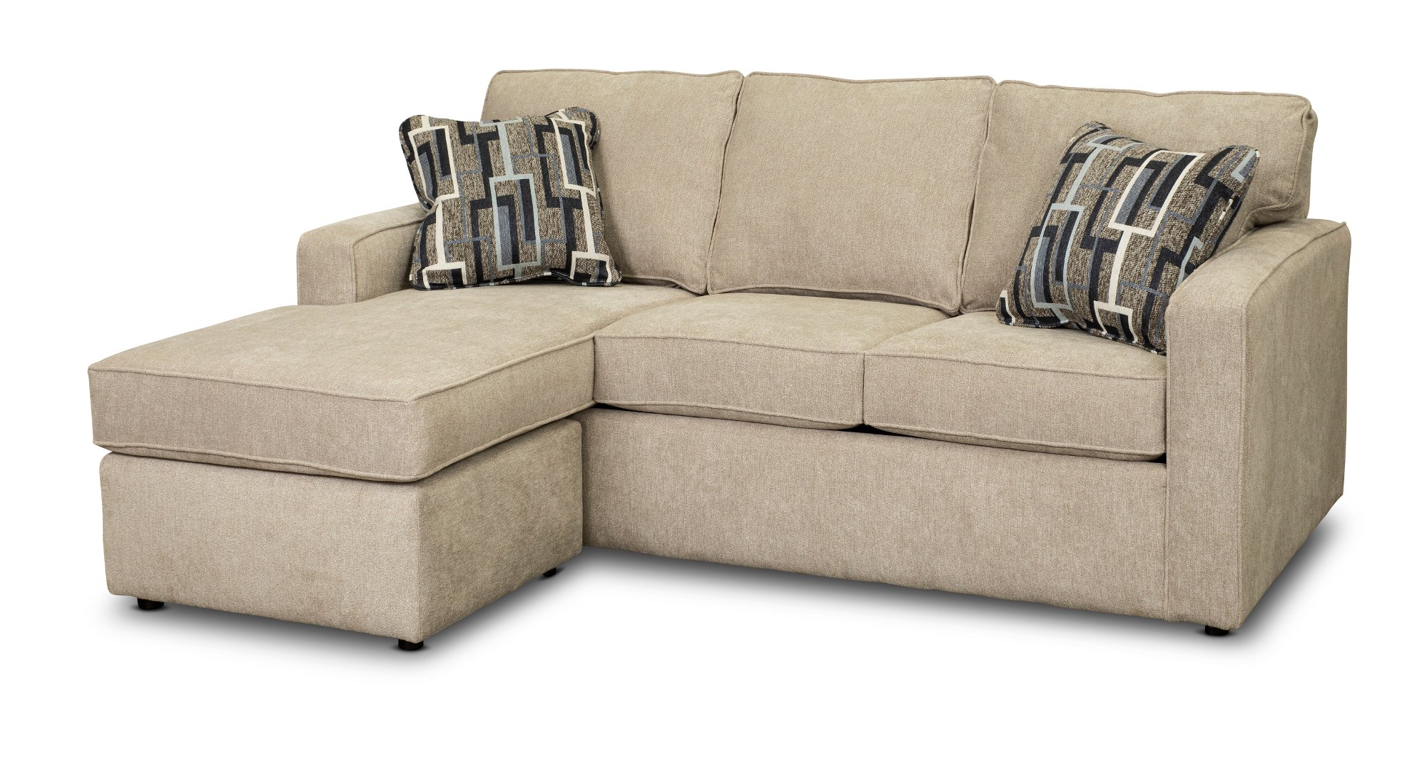 Norris Jute Beige Queen Sleeper Sofa with Ottoman-1
