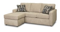 Norris Jute Beige Queen Sleeper Sofa with Ottoman
