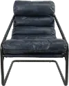 Jackson Blue Leather Accent Chair