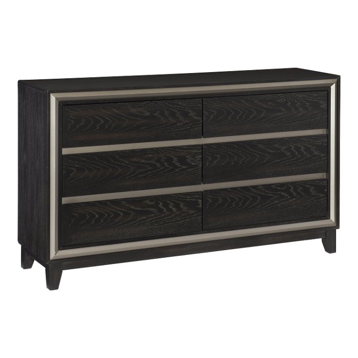 Contemporary Ebony Black Dresser - Draven