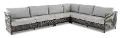 Nevis Gray 4 Piece Patio Sectional