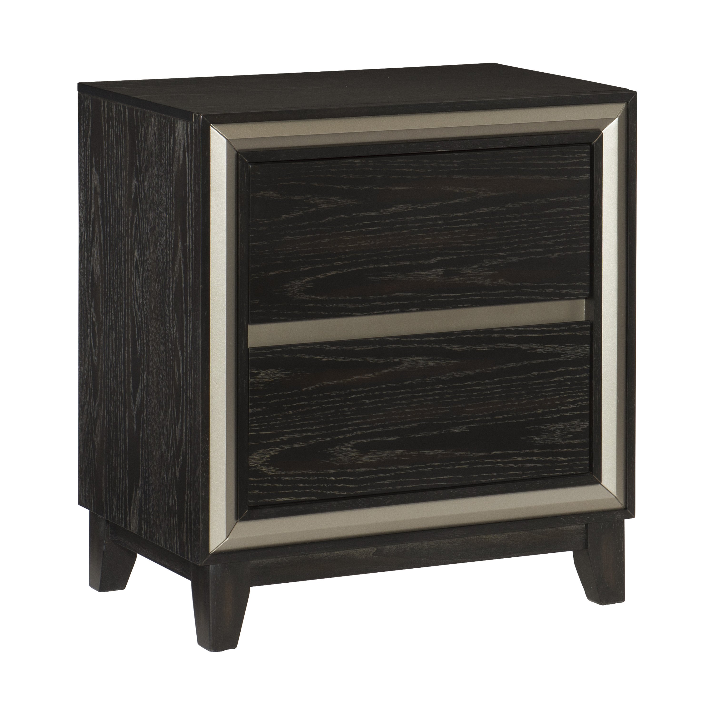 Contemporary Ebony 4 Piece King Bedroom Set - Draven-2
