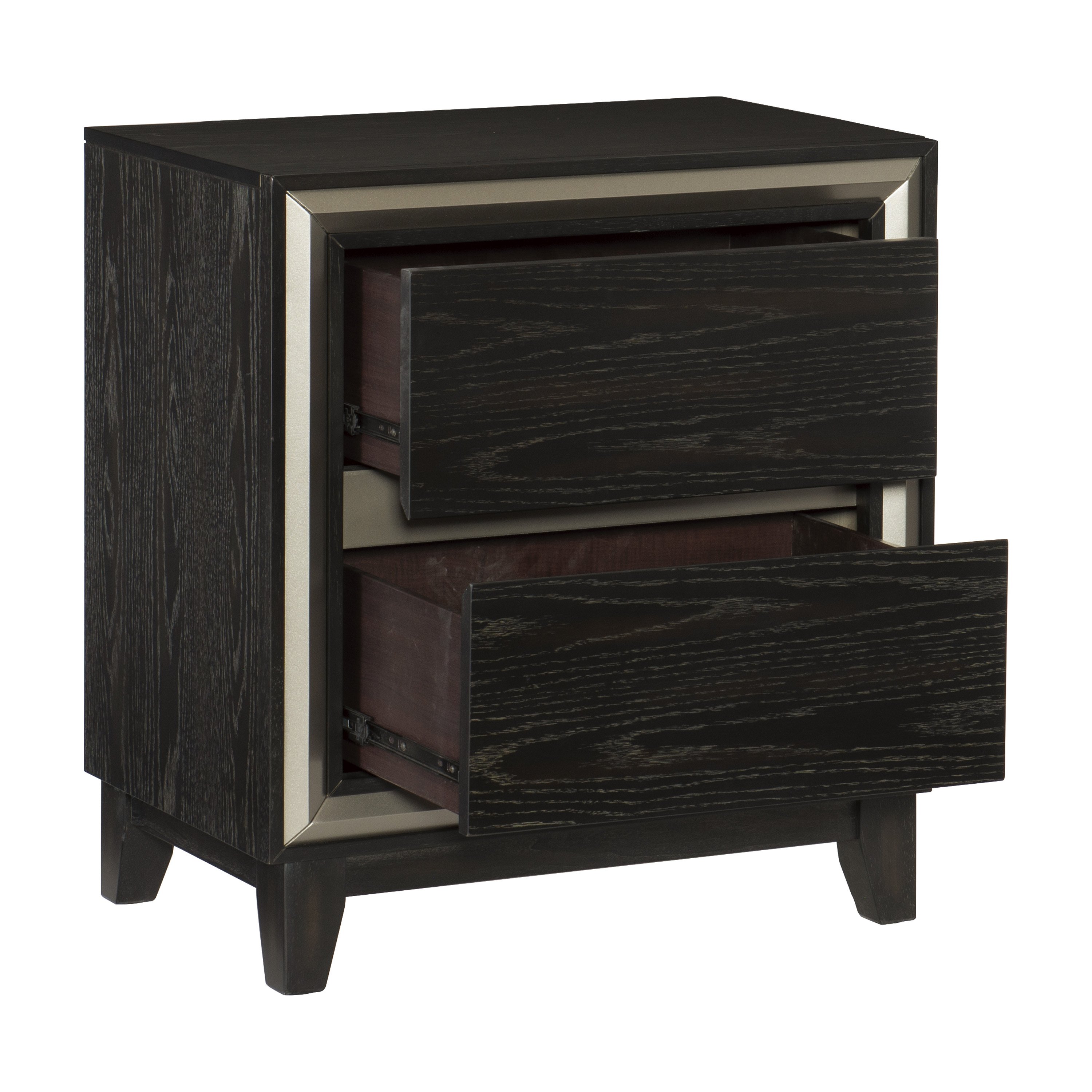 Contemporary Ebony 4 Piece King Bedroom Set - Draven-3