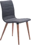 Mid Century Modern Gray and Brown Dining Room Chair (Set of 2) - Jericho