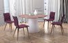 Mid Century Modern Purple and Brown Dining Room Chair (Set of 2) - Jericho
