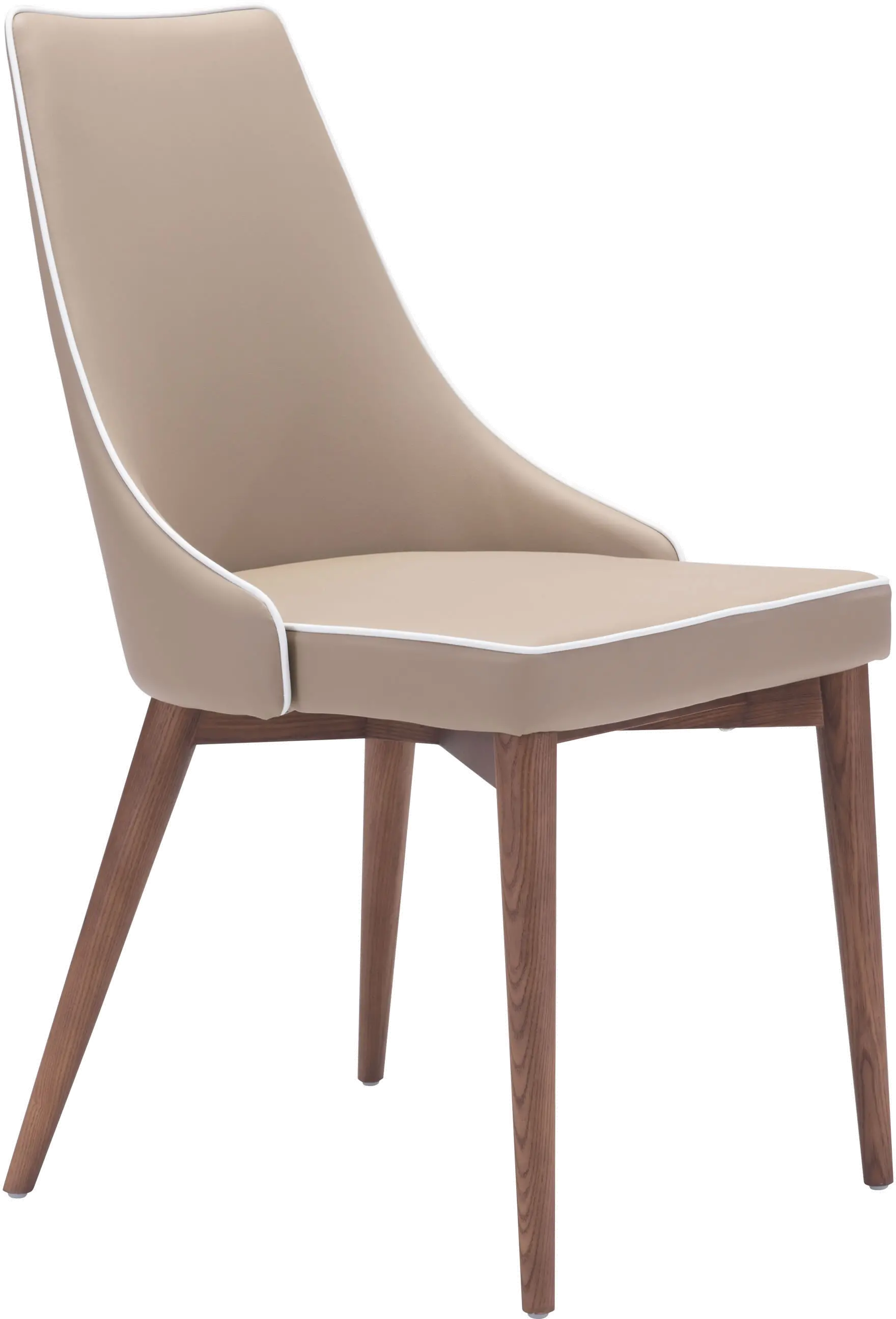 Beige Upholstered Dining Room Chair (Set of 2) - Moor-1