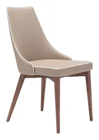 Beige Upholstered Dining Room Chair (Set of 2) - Moor