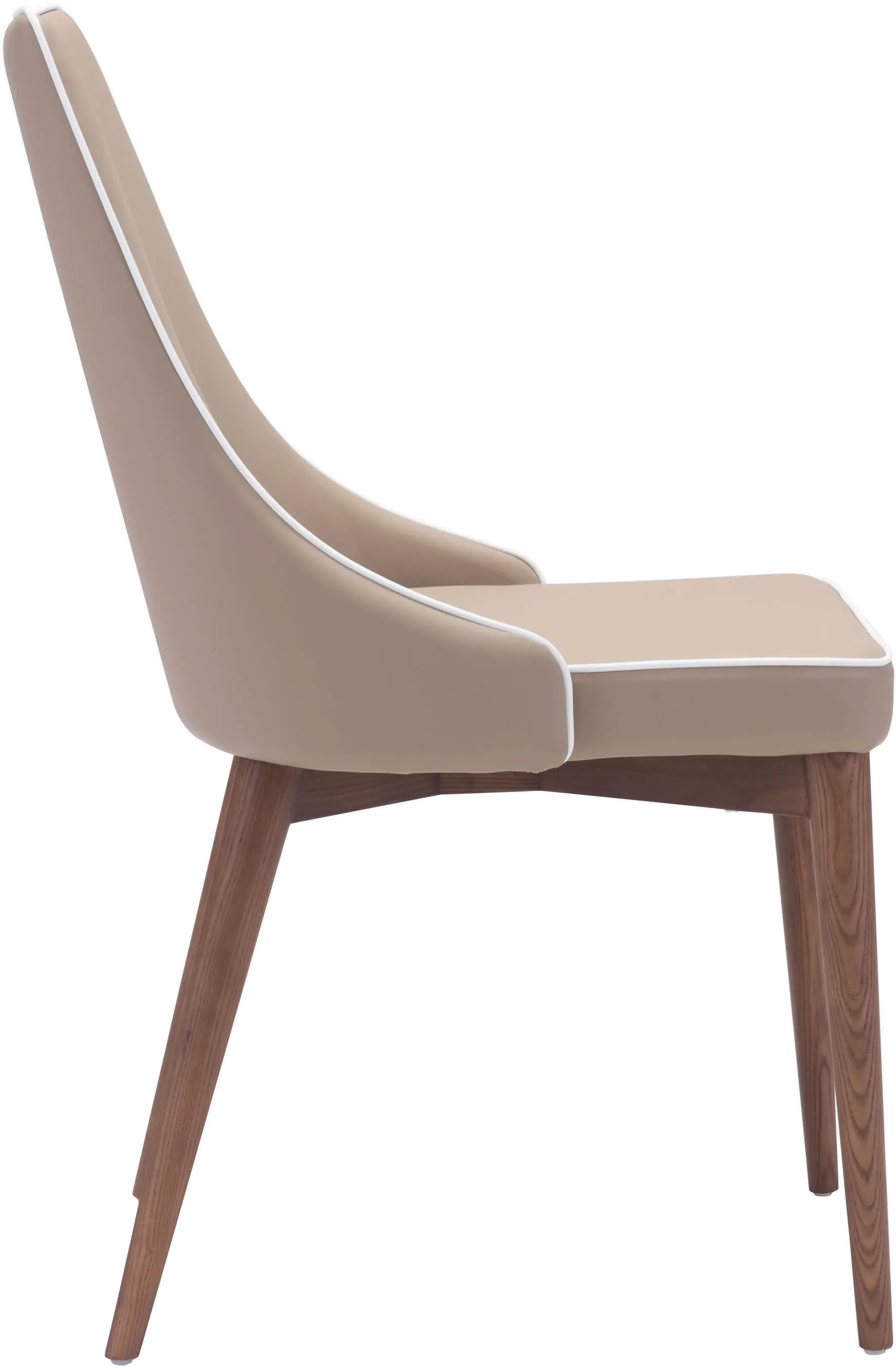 Beige Upholstered Dining Room Chair (Set of 2) - Moor-2