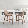 Beige Upholstered Counter Height Stool - Moor