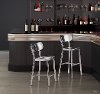 Silver Metal Bar Stool - Winter